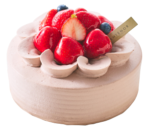 苺のデコレーション<br><small>(チョコ生クリーム)</small>イメージ画像