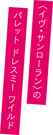 〈イヴ・サンローラン〉のパレット ドレスミー ワイルド