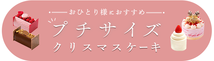 1人用・プチサイズのクリスマスケーキ