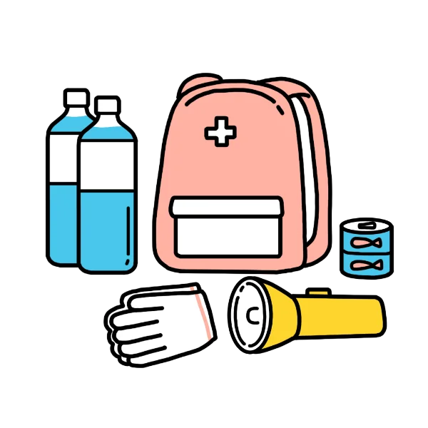 防災・衛生用品のアイコン