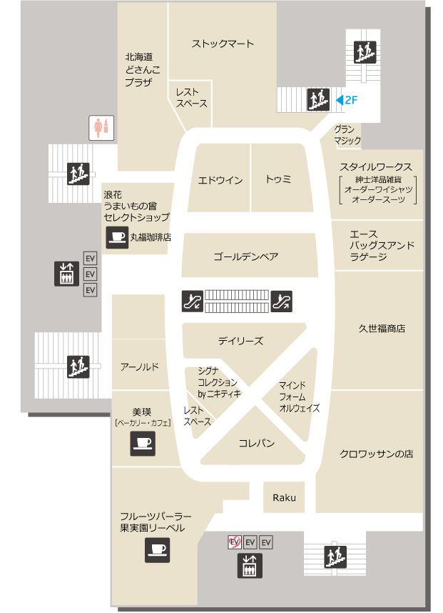 3Fの地図