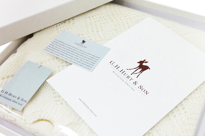 定番入荷 G.H.HURT \u0026 SON メリノウールショール ジョージ王子 お