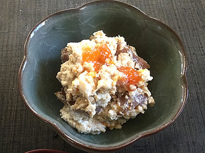 食育のヒント 2月 干し柿だけの白和え 食育コラム 渋谷 東急フードショー 東急百貨店公式ホームページ