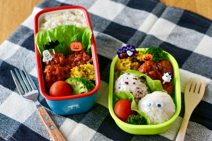 ミートボール かぼちゃサラダ弁当 ママライフを たのしく かしこく Mamaco With