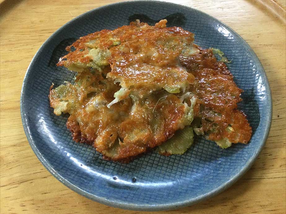 打ち豆のチーズ焼き