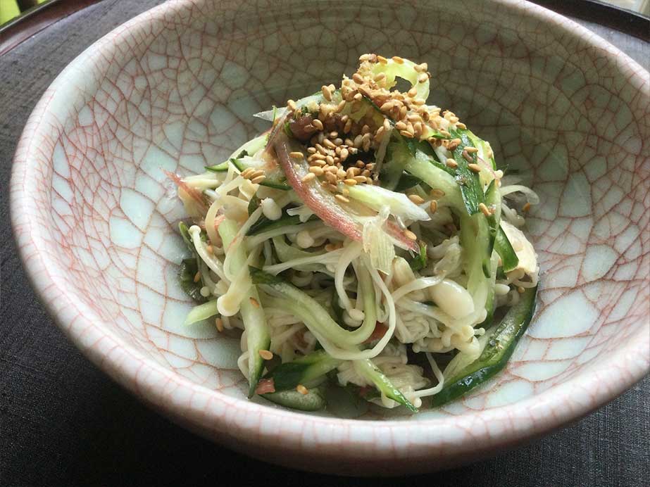 えのき茸の梅和え