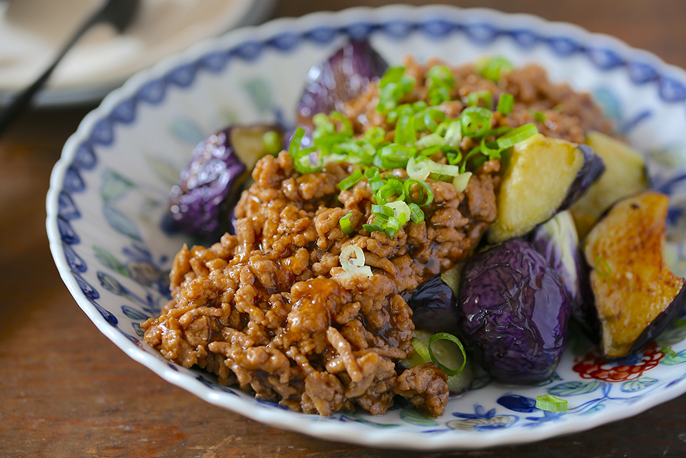 秋ナスの季節到来！「揚げナスの肉あんかけ」