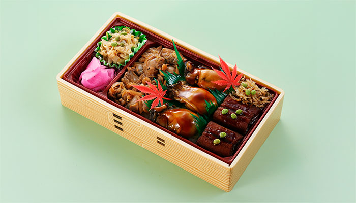 うなぎ・かき・あさり豪華三色弁当