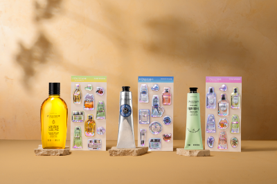 〈L’OCCITANE en Provence〉×〈サンスター文具〉50周年特別企画 ウォーターシールキットバナー画像