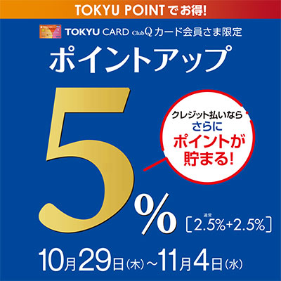 創業記念祭5%ポイントアップバナー画像