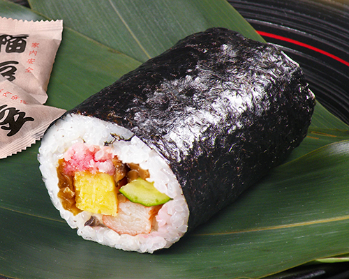 〈神田明神下みやび〉 明神太巻寿司 ハーフサイズ(福豆付)