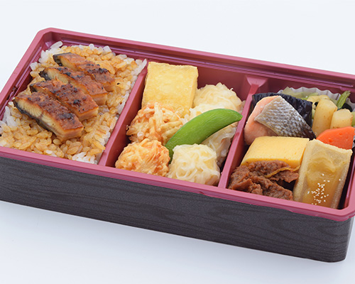 梅の花 鹿児島県産うなぎ飯と豆腐しゅうまい弁当