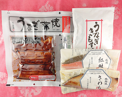 味の浜藤 うなぎ蒲焼・肝吸・真空焼魚詰合せ