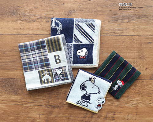 〈ブルックス ブラザーズ〉×〈スヌーピー〉 タオルハンカチーフ各種