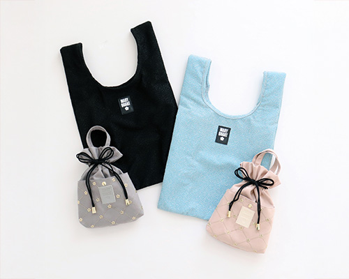 〈マリークヮント〉 エコバッグ（巾着付き）