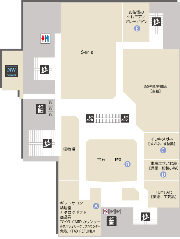 8Fの地図