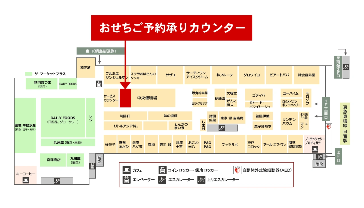 おせちご予約承りカウンター