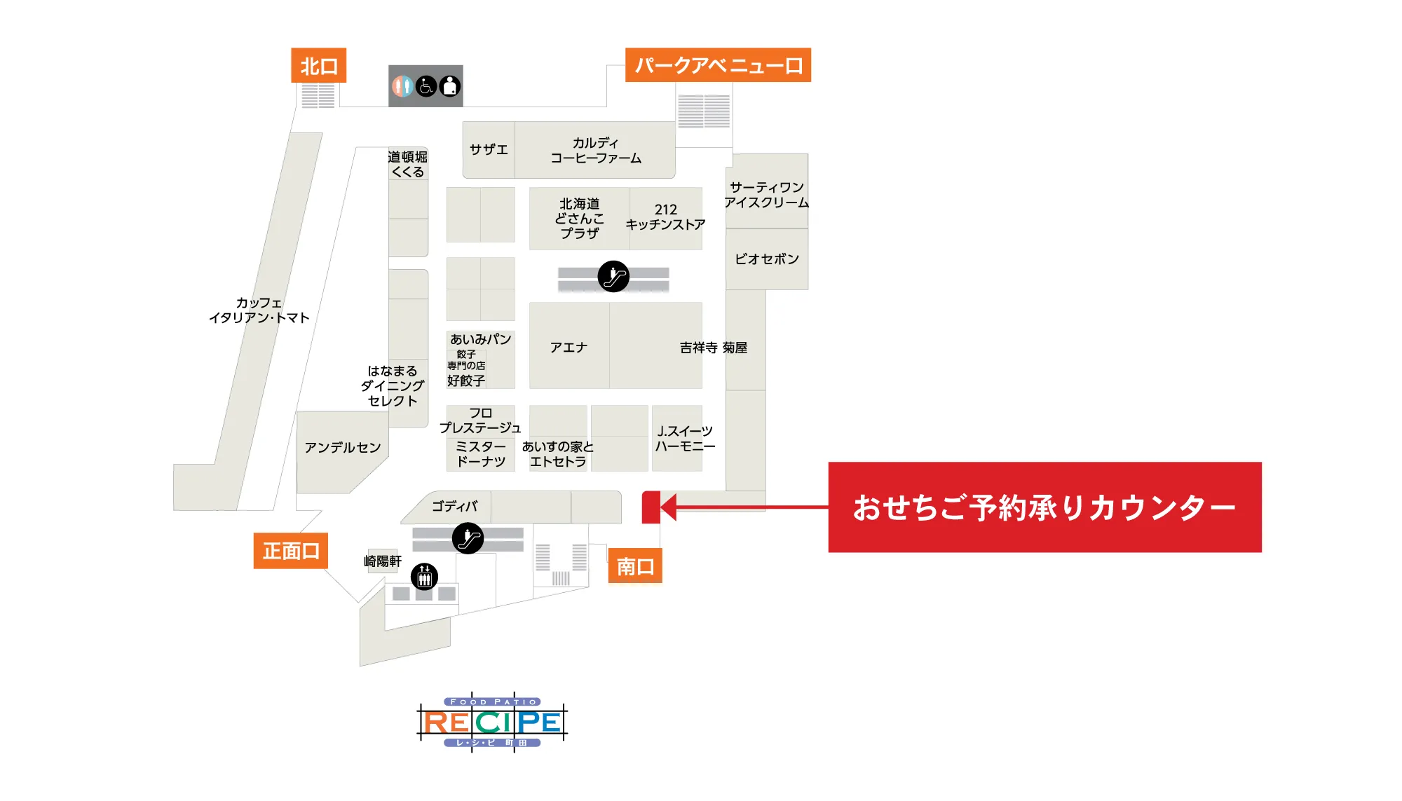 おせちご予約承りカウンター