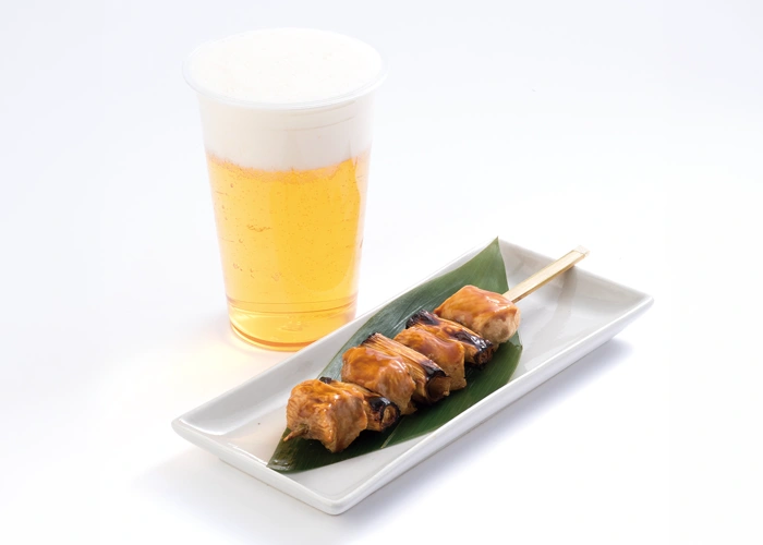 ワンコインちょい飲みセット（大ぶり串1本と生ビール）