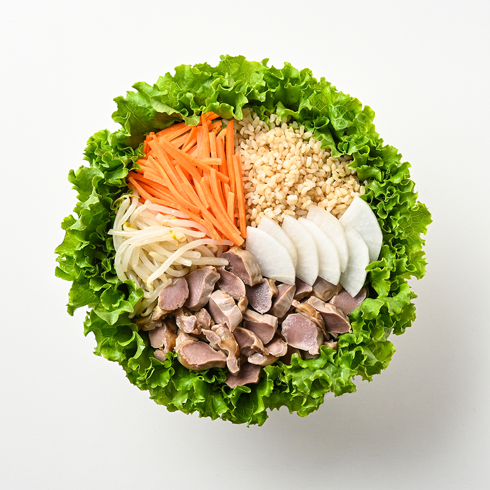 砂肝ともやしナムルのサラダ 各種