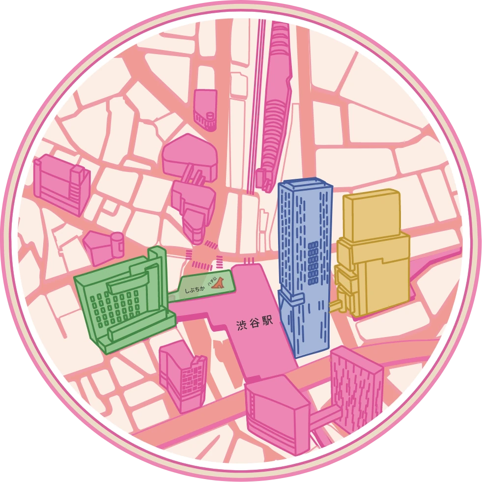開催場所の3店舗マップ