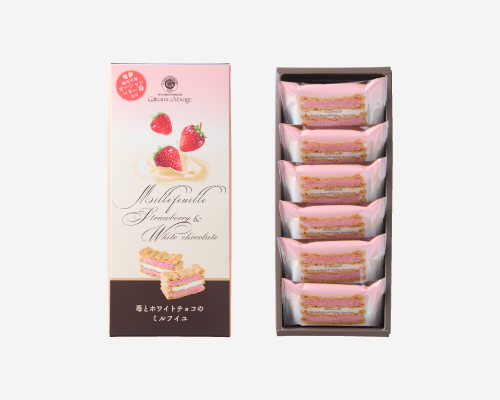ガトー・ド・ボワイヤージュ 苺とホワイトチョコのミルフィユ