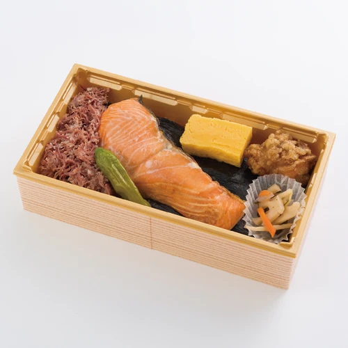 自家製コンビーフと女川銀鮭のり弁当
