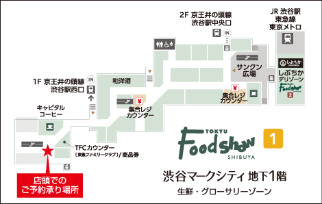 渋谷東急フードショーmap