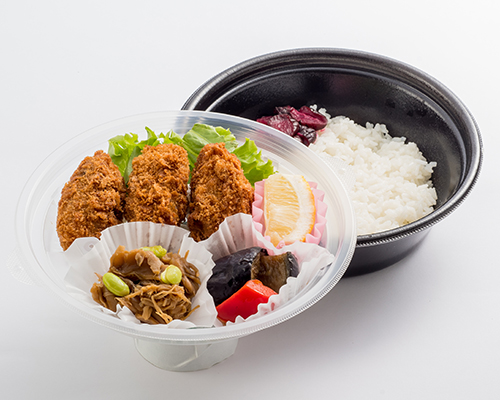 〈越玄一斗〉 大粒カキフライときのこのソテーの秋の味覚弁当