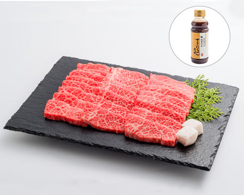 〈浅草今半(精肉)〉 国産黒毛和牛焼肉お楽しみ袋<br>(モモ、カタ、バラ)焼肉のタレ付(1パック・450g)