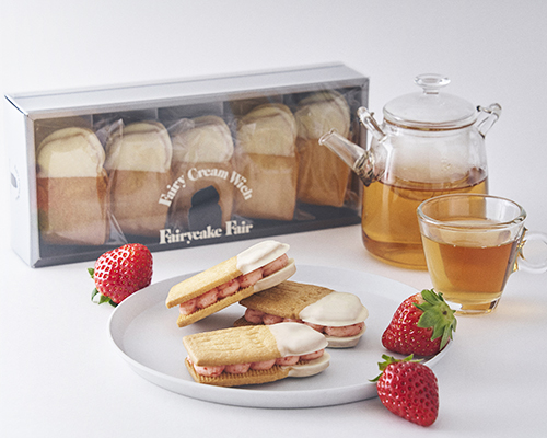 〈フェアリーケーキフェア〉 フェアリークリームウィッチ 奈良県産古都華いちご生バターサンド