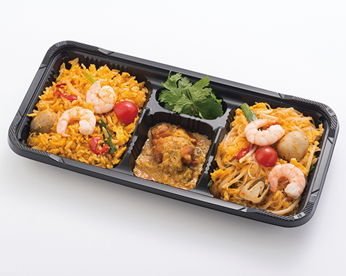 〈オリエンタルデリ〉 トムヤム炒飯×トムヤム春雨ヤキソバのハーフ＆ハーフ