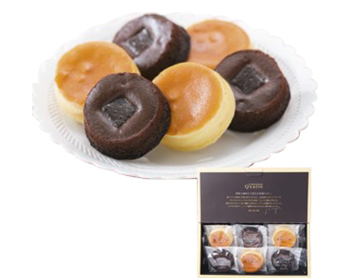 〈柿の木坂キャトル〉 焼ショコラ・焼チーズ 6個詰合わせ