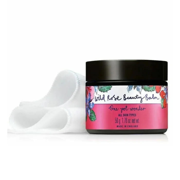 〈ニールズヤード レメディーズ〉 ワイルドローズ ビューティバーム（オーガニックコットン クロス付き）