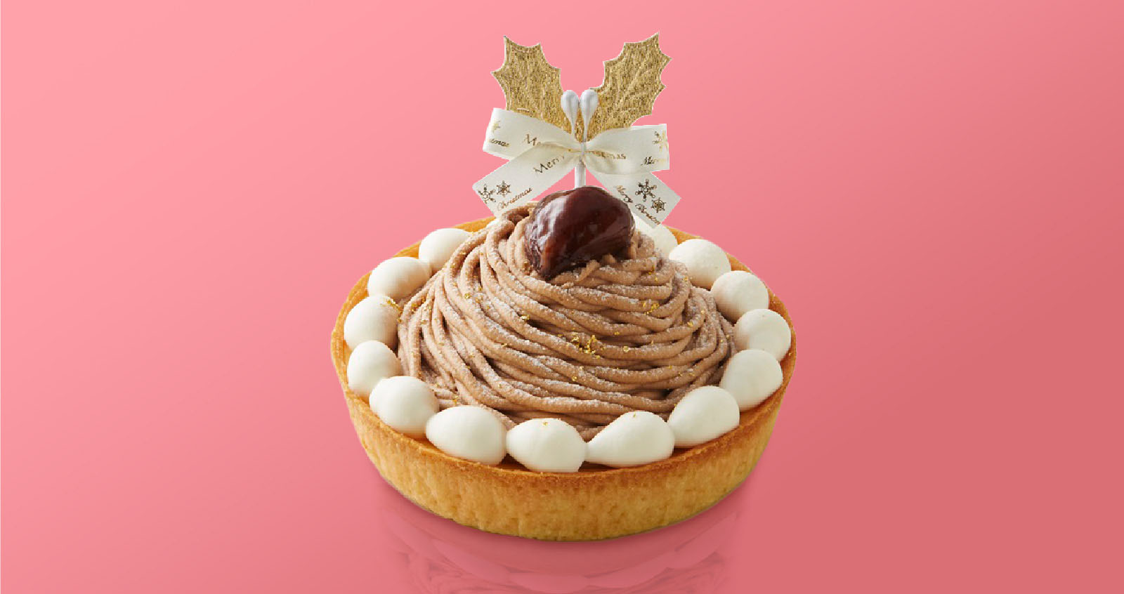 クリスマスモンブランのチーズケーキ