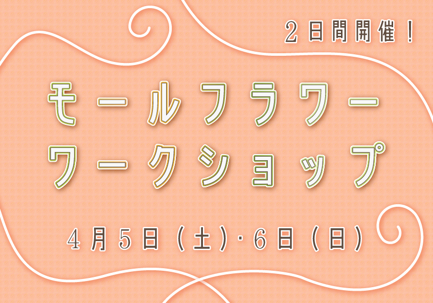渋谷ヒカリエ ShinQs LINE友だち限定 Magical Spring キャンペーン「モールフラワー ワークショップ」