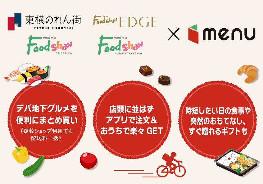 デリバリーサービス「menu」