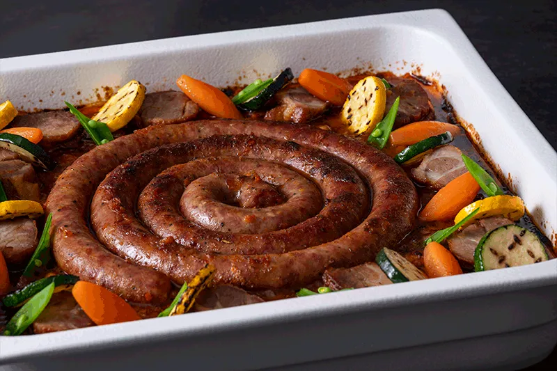 トゥールーズソーセージとインゲン豆のカスレ風